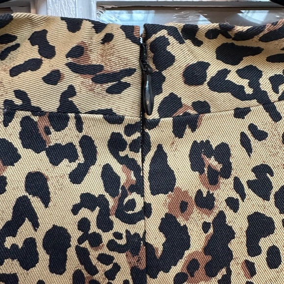 J. Crew Re-Imagined Chetah Leopard Print V-Neck Sheath Dress Size 16 NWT AK630 - Picture 10 of 15